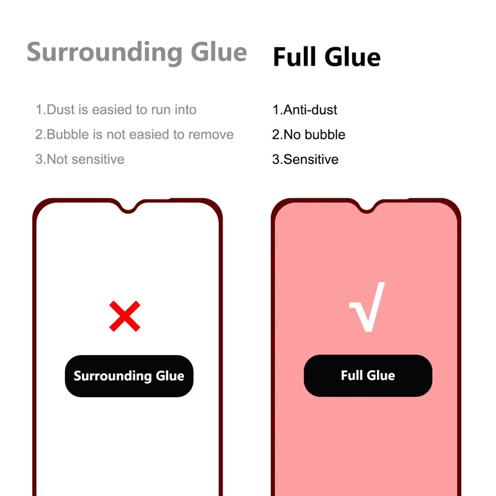 ENKAY HAT PRINCE Full Coverage Full Glue 6D Silk Printing Tempered Glass Screen Protector for Samsung Galaxy A03s (166.5mm) - 3