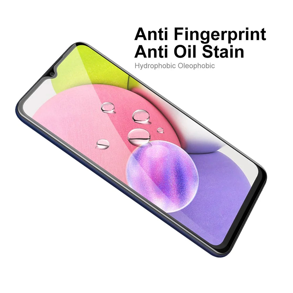 ENKAY HAT PRINCE Full Coverage Full Glue 6D Silk Printing Tempered Glass Screen Protector for Samsung Galaxy A03s (166.5mm) - 6