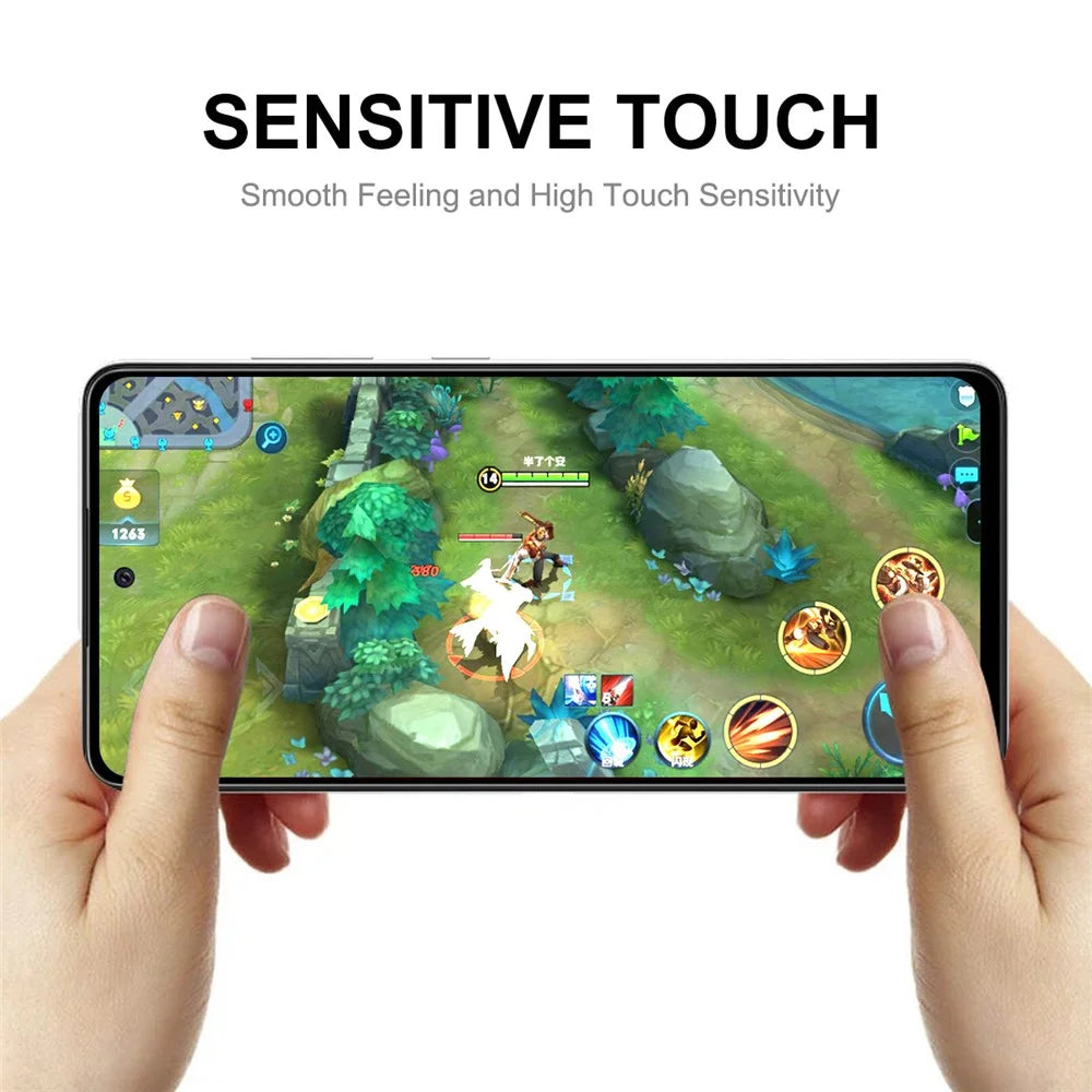 ENKAY HAT PRINCE Full Coverage Full Glue 6D Silk Printing Tempered Glass Screen Protector for Samsung Galaxy A03s (166.5mm) - 7
