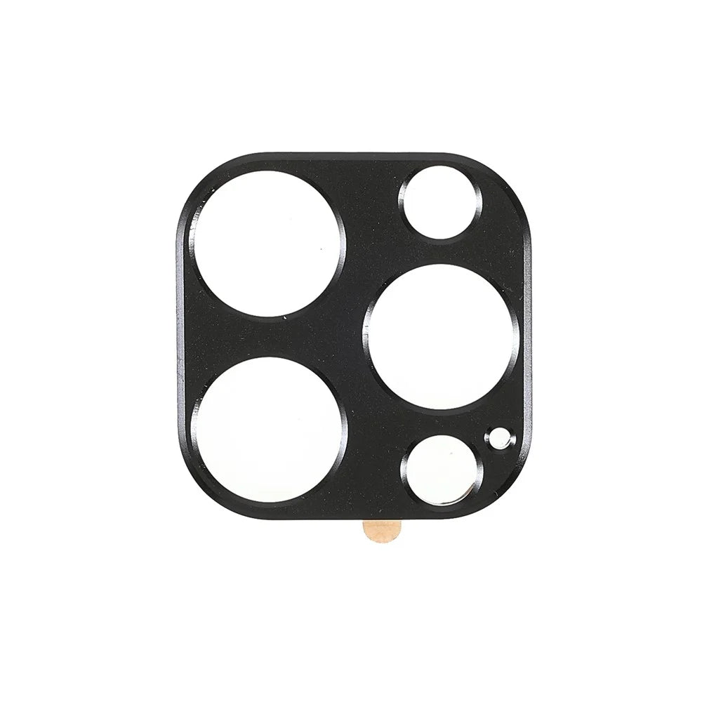 2Pcs/Set Aluminum Alloy Precise Cutout Anti-scratch Camera Lens Protectors for iPhone 13 Pro 6.1 inch/13 Pro Max 6.7 inch - Black - 2