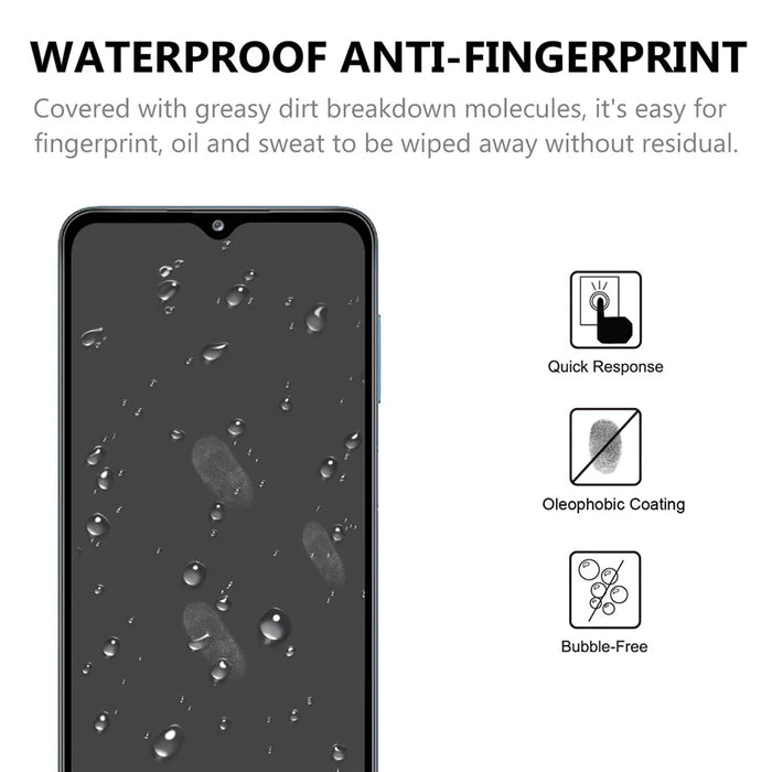 High Definition Black Edges Full Glue Tempered Glass Screen Protector for Samsung Galaxy A13 5G - 3