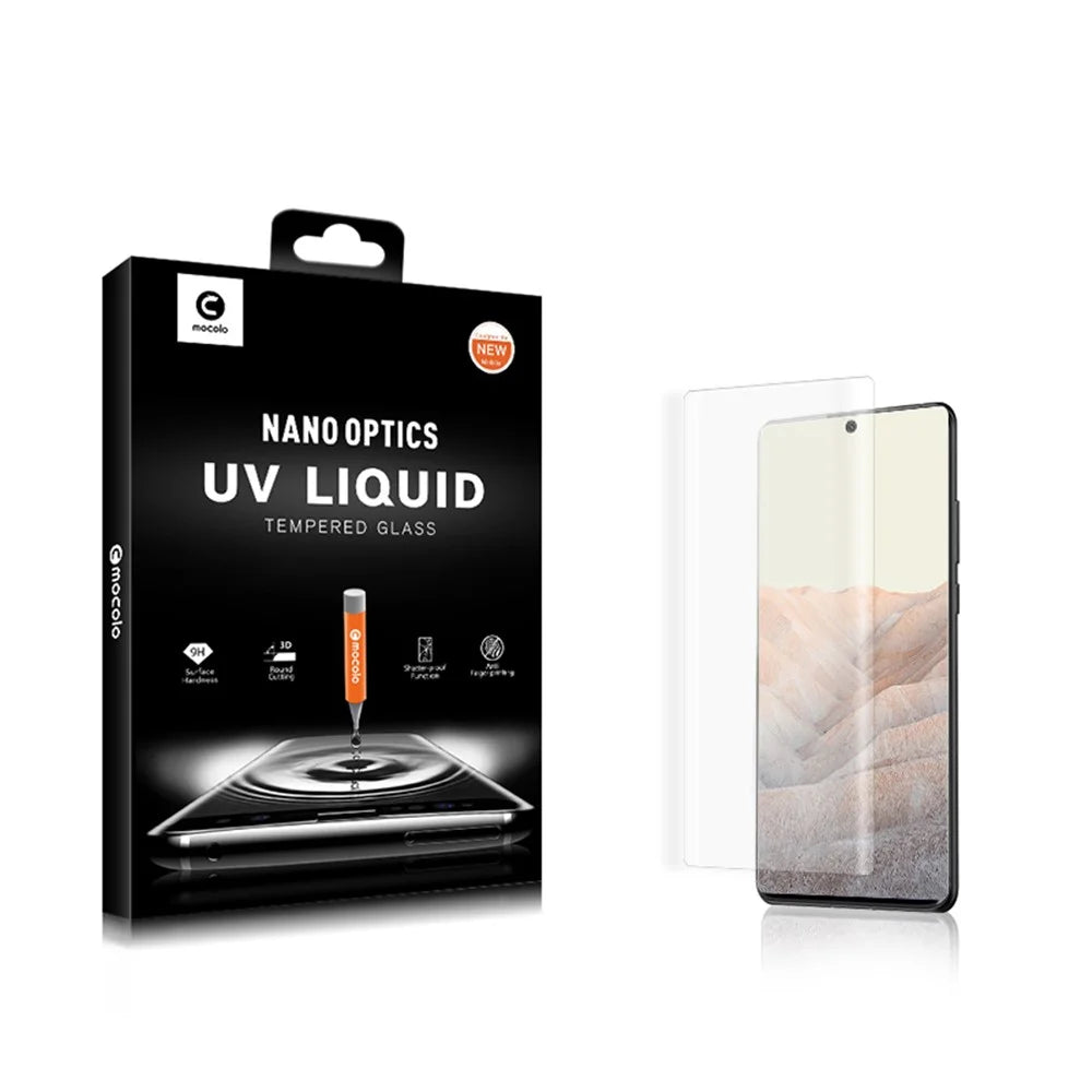MOCOLO Ultra Clear Anti-fingerprint UV Tempered Glass Film 3D Curved Full Coverage Screen Protector for Google Pixel 6 Pro - 2