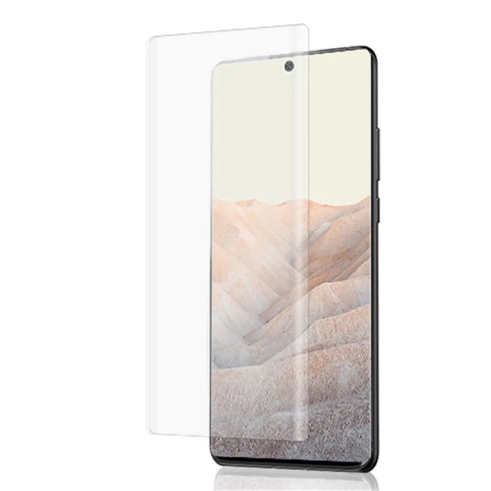 MOCOLO Ultra Clear Anti-fingerprint UV Tempered Glass Film 3D Curved Full Coverage Screen Protector for Google Pixel 6 Pro - 3