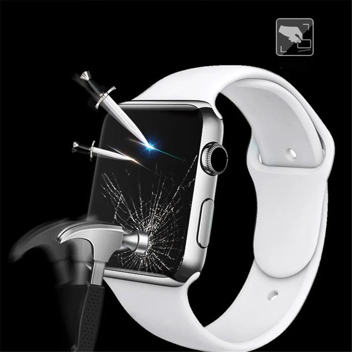 MOCOLO 3D Curved Anti-explosion Full Coverage Tempered Glass Screen Protector for Apple Watch Series 9 / 8 / 7 45mm - 4