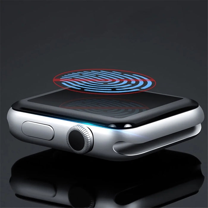 MOCOLO 3D Curved Anti-explosion Full Coverage Tempered Glass Screen Protector for Apple Watch Series 9 / 8 / 7 45mm - 5