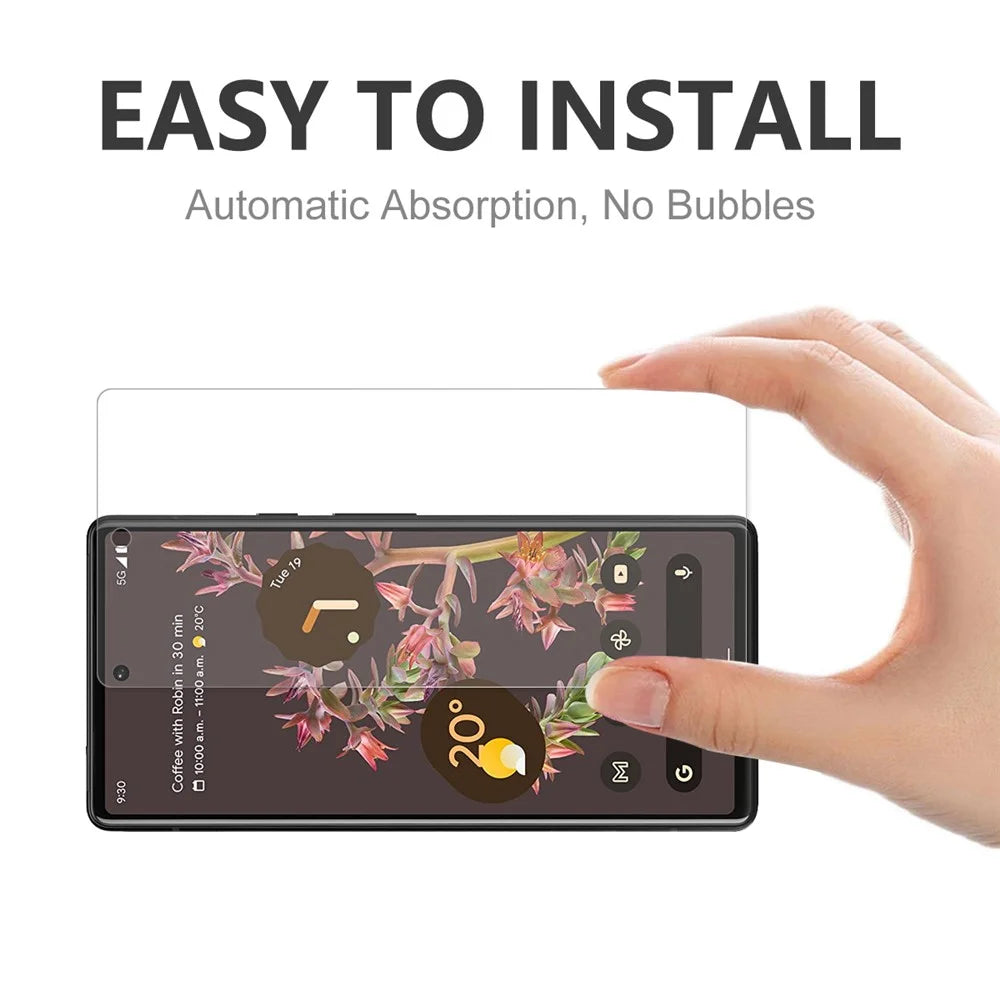ENKAY HAT PRINCE 2.5D Arc Edge 9H Hardness 0.26mm Ultra-thin Tempered Glass Scratch-resistant Screen Protector for Google Pixel 6 - 6