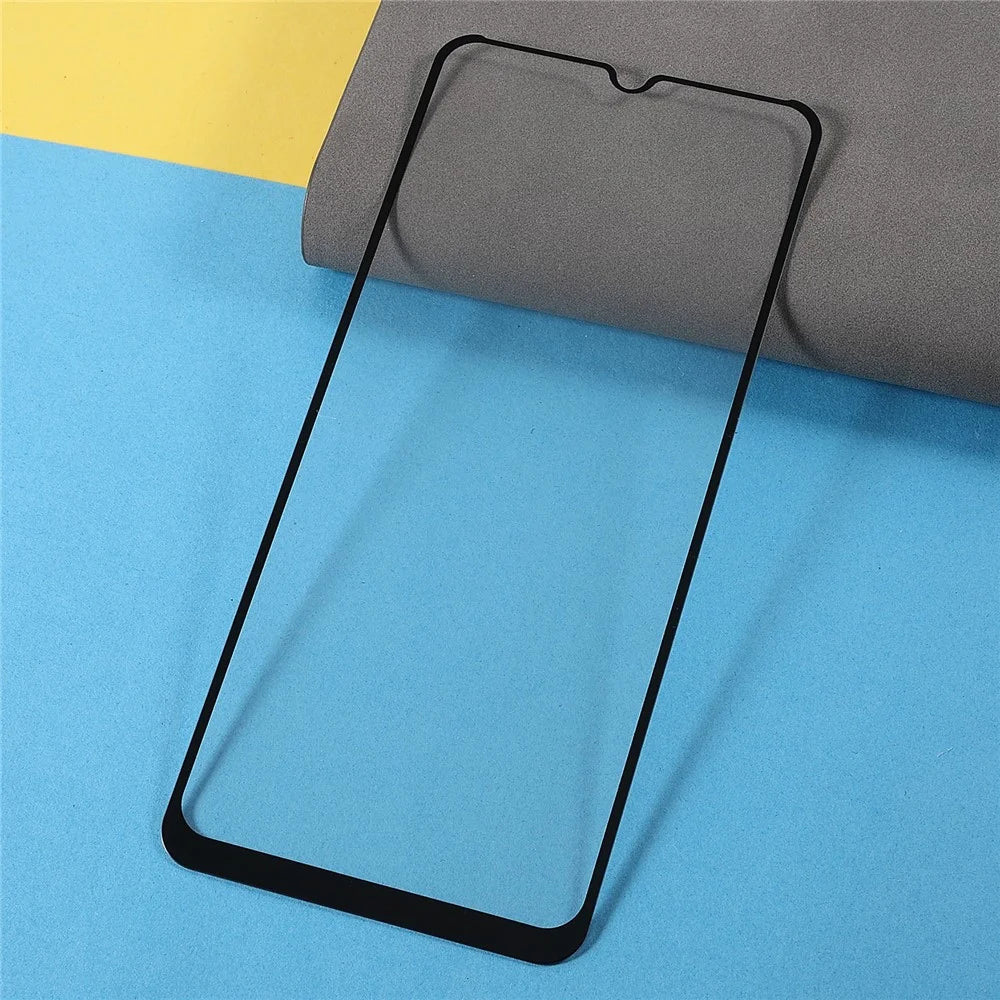 Full Screen Full Glue Solid Defense Silk Printing 9D Anti-explosion HD Clear Tempered Glass Film for Oppo A55 5G - 4