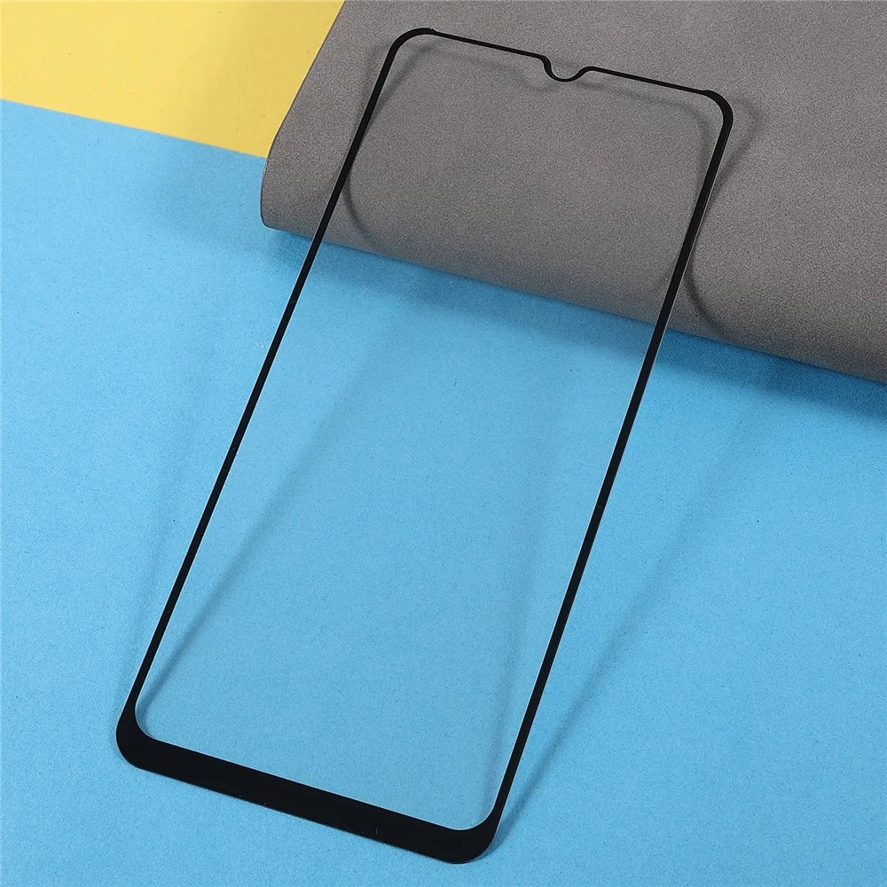 Full Screen Full Glue Solid Defense Silk Printing 9D Anti-explosion HD Clear Tempered Glass Film for Oppo A55 5G - 7