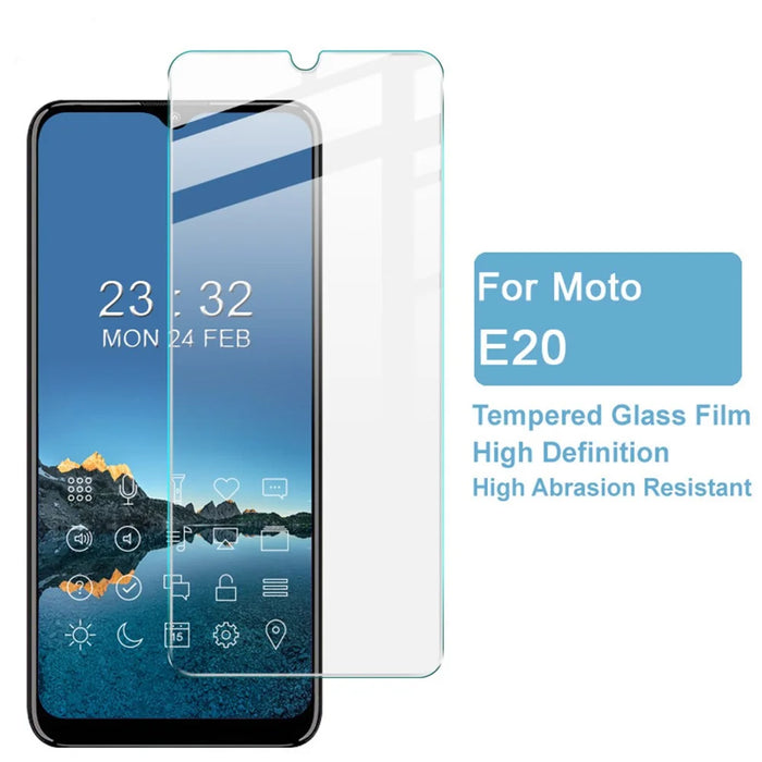 IMAK H Series High Definition 9H Anti-Scratch Tempered Glass Screen Protector for Motorola Moto E20 - 3