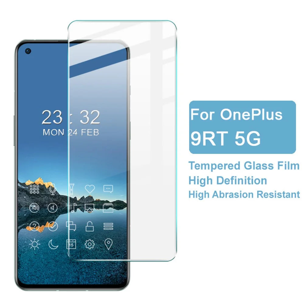 IMAK H Series Anti-oil Anti-explosion Ultra Clear 9H Hardness Tempered Glass Protector for OnePlus 9RT 5G - 3