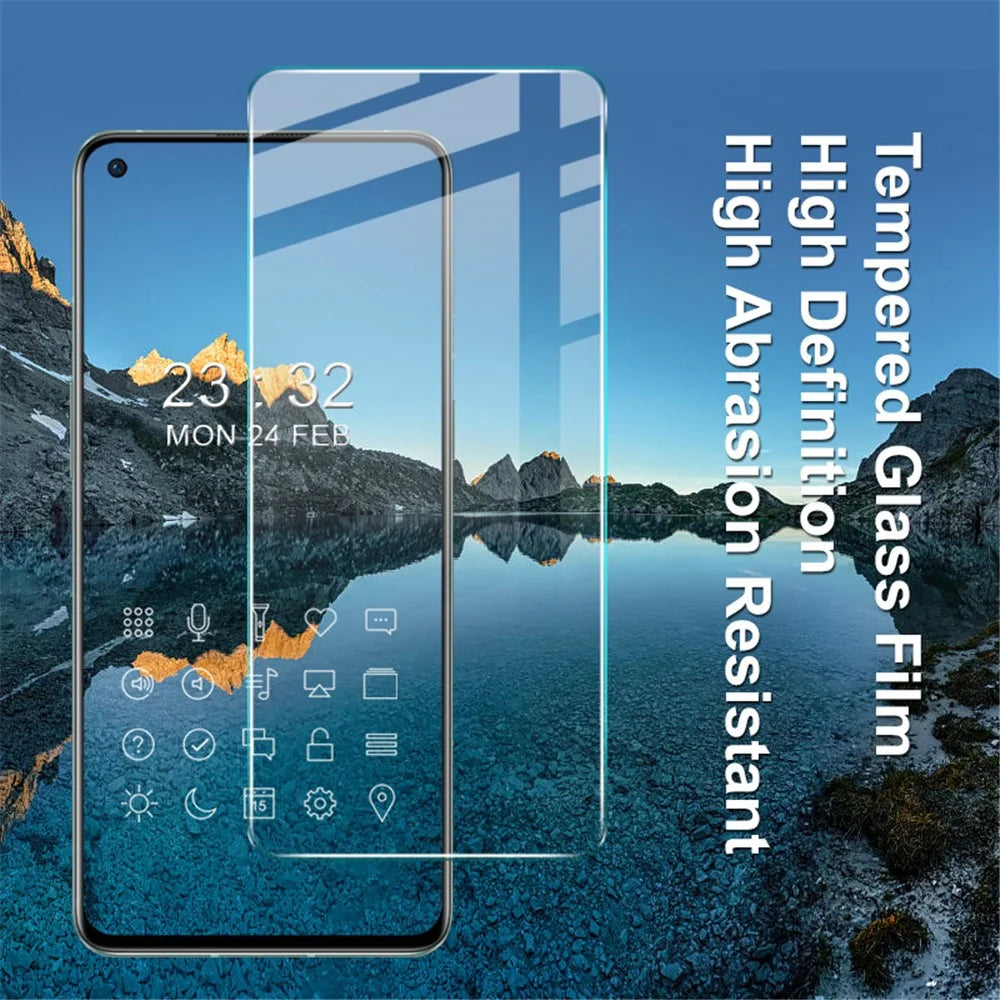 IMAK H Series Anti-oil Anti-explosion Ultra Clear 9H Hardness Tempered Glass Protector for OnePlus 9RT 5G - 5