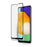 MOCOLO Silk Print Full Glue Arc Design Waterproof Ultra Clear Tempered Glass Full Coverage Screen Protector for Samsung Galaxy A13 5G - Black - 3