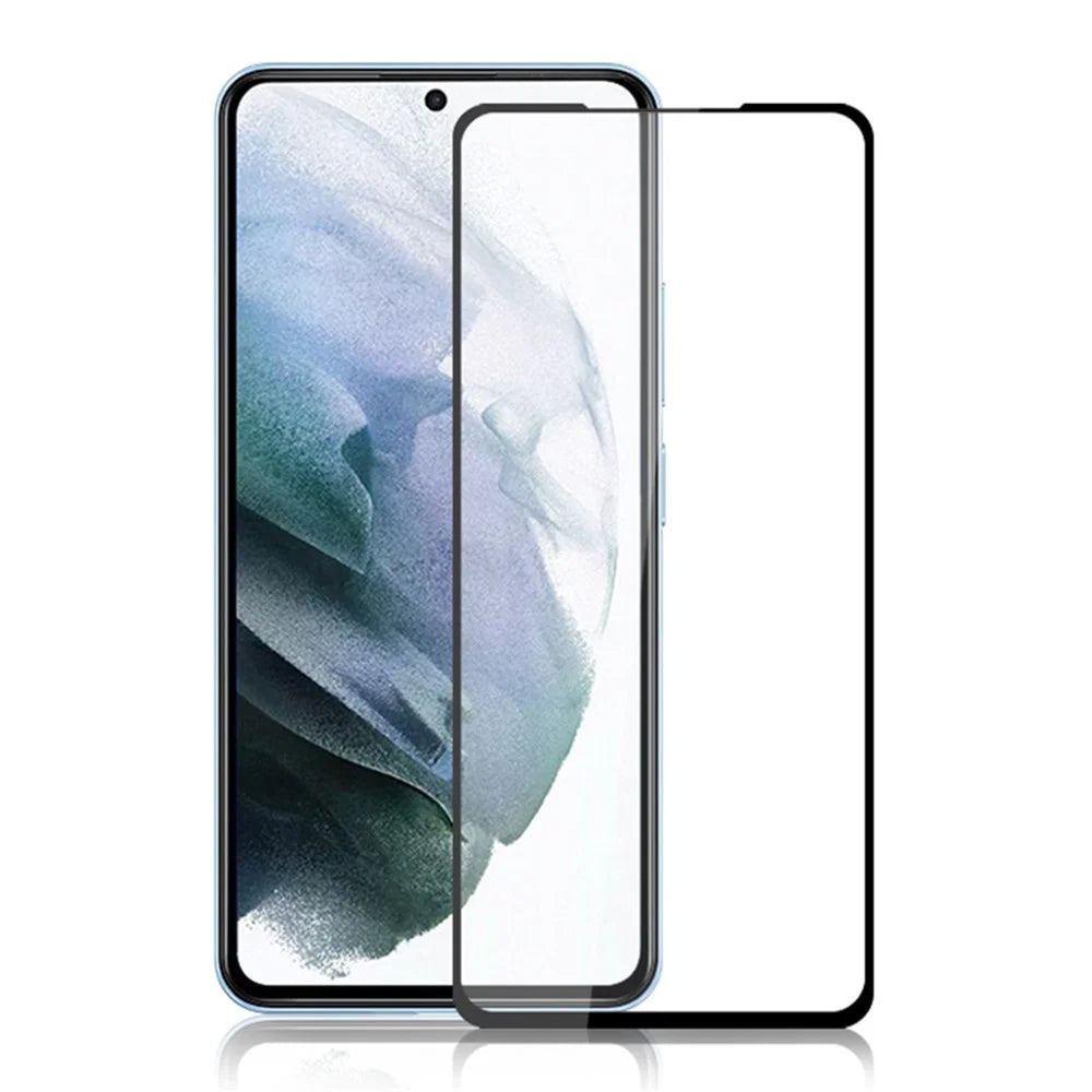 MOCOLO Secondary Hardening Full Protection Full Glue Silk Printing HD Tempered Glass Screen Protector for Samsung Galaxy S22 5G / S23 - Black - 1