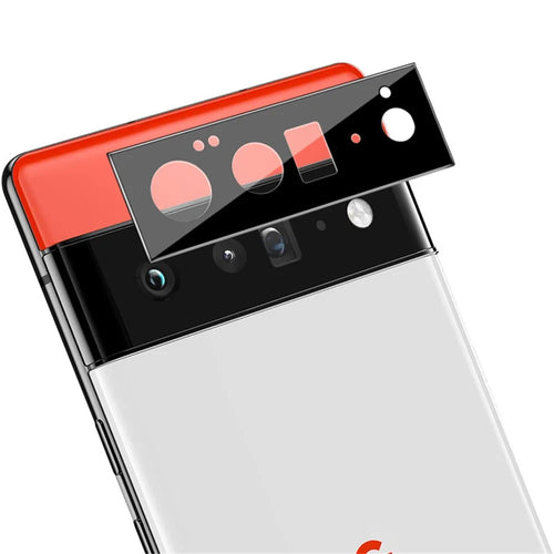 IMAK Scratch-Resistant HD Tempered Glass Film Camera Cover Lens Protector (Black Version) for Google Pixel 6 Pro - 1