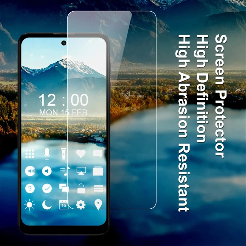 IMAK ARM Series HD Clarity Screen Protector Explosion-proof Flexible Clear TPU Film (Not Complete Covering) for Motorola Moto E30 / Moto E40 - 3