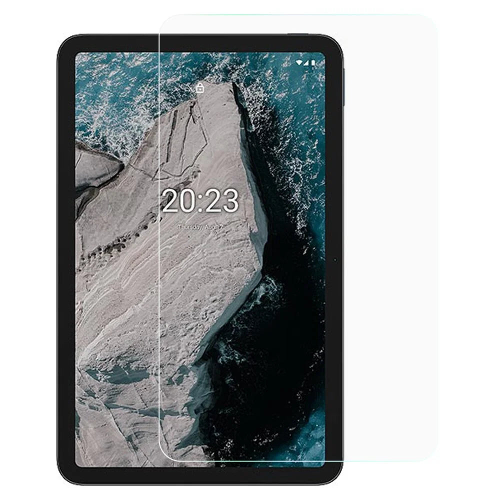 0.3mm Anti-Explosion Smooth Clear Anti-Scratch Hard Tempered Glass Screen Protector [Full Glue] for Nokia T20 - 1