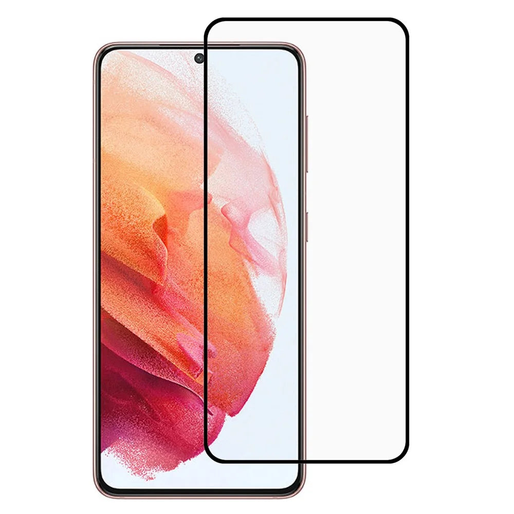 Full Glue Full Coverage Silk Printing Ultra Clear Tempered Glass Screen Protector [Support Fingerprint Unlock] for Samsung Galaxy S22 5G / S23 - 1