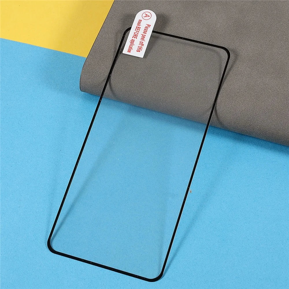 Full Glue Full Coverage Silk Printing Ultra Clear Tempered Glass Screen Protector [Support Fingerprint Unlock] for Samsung Galaxy S22 5G / S23 - 6