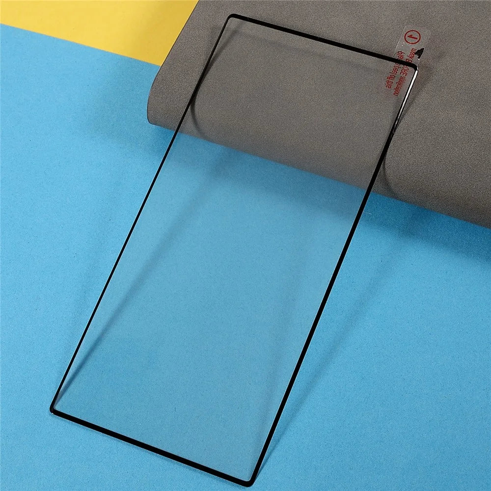 Full Size Full Glue Silk Printing Explosion-proof Tempered Glass Film Ultra-thin Screen Protector [Support Fingerprint Unlock] for Samsung Galaxy S22 Ultra 5G - 2
