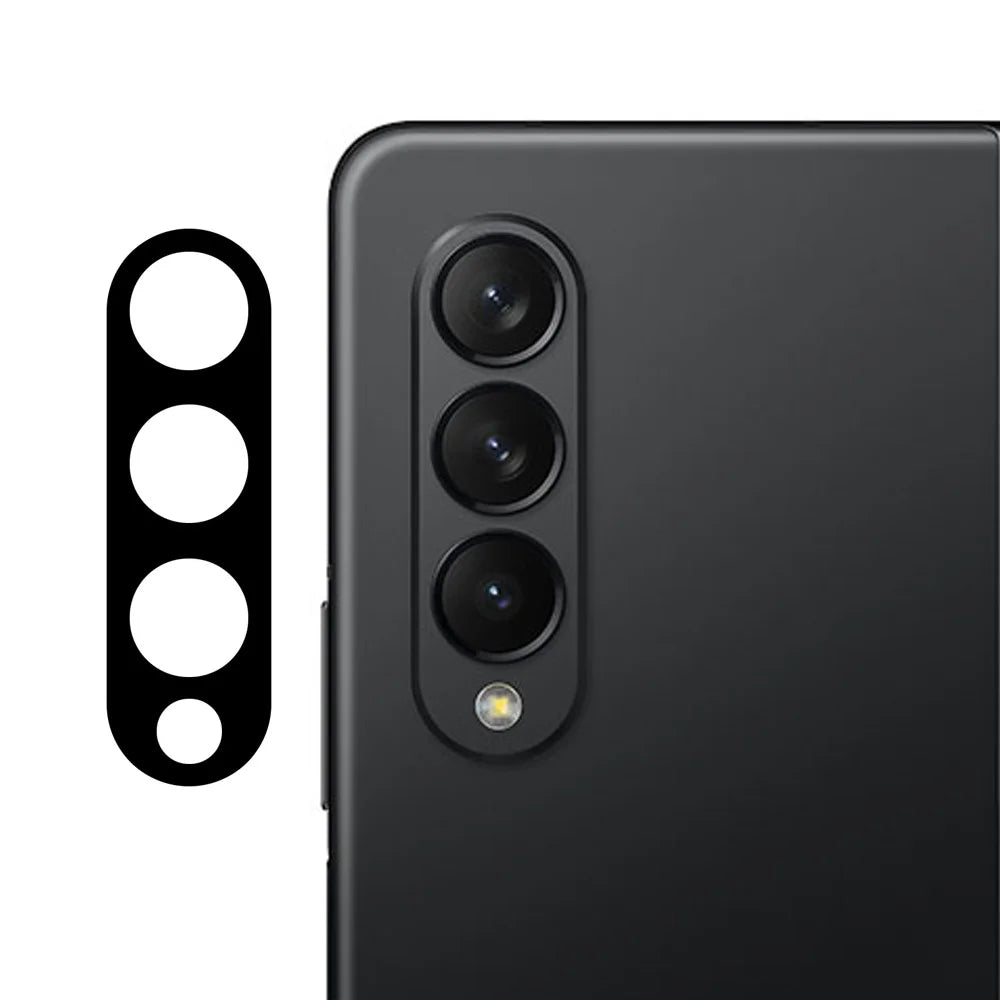 Tempered Glass Camera Lens Film 9H Hardness Silk Print Ultra Clear Full Coverage for Samsung Galaxy Z Fold3 5G - 1