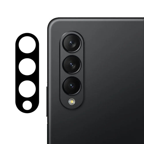 Tempered Glass Camera Lens Film 9H Hardness Silk Print Ultra Clear Full Coverage for Samsung Galaxy Z Fold3 5G - 1