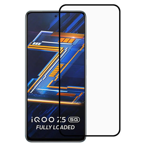 High Transparency PET + TPU Screen Protector Silk Print Full Glue Bendable Screen Film for vivo iQOO Z5 - 1