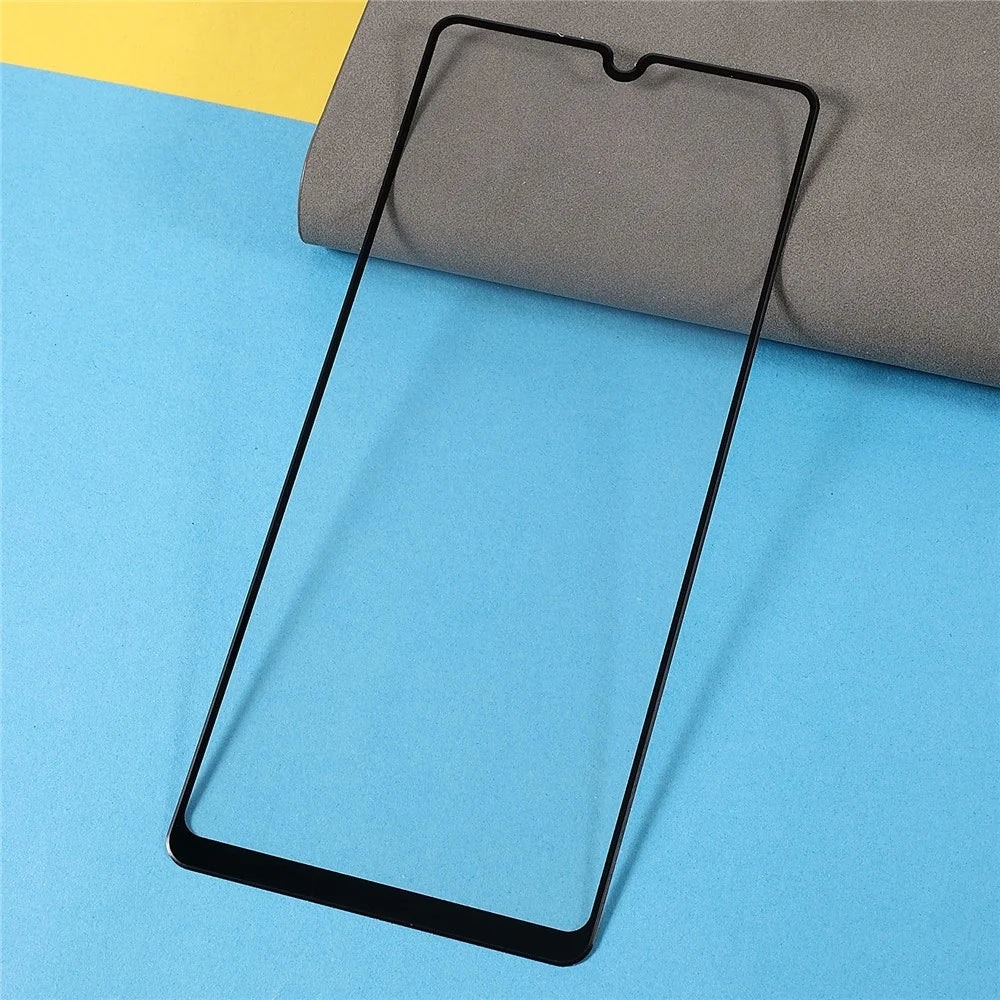 RURIHAI Anti-shock Fingerprint-proof Full Glue HD Clear PMMA Screen Protector for Samsung Galaxy A42 5G/A12 - 4