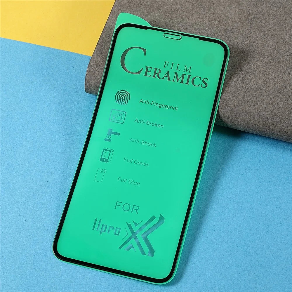 RURIHAI Ceramics Screen Film High Transparency Full Glue Full Coverage PMMA Phone Screen Protector for iPhone 11 Pro / iPhone X / iPhone XS 5.8 inch - 3