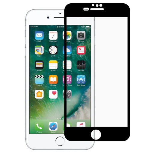 RURIHAI Full Screen Covering Soft PMMA Anti-fingerprint Full Glue Ceramics Film Screen Protector for iPhone 7 Plus/8 Plus 5.5 inch - Black - 1