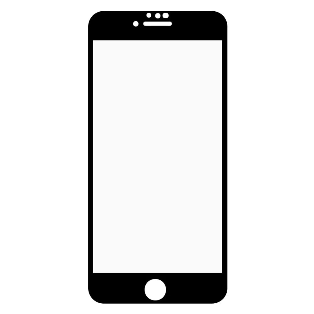 RURIHAI Full Coverage Film Clear Soft PMMA Anti-fingerprint Full Glue Screen Protector for iPhone SE (2022)/SE (2020)/8/7 - Black - 2
