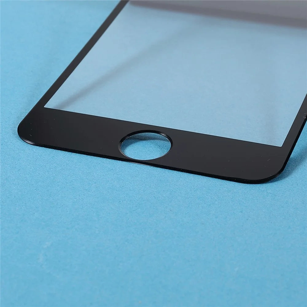 RURIHAI Full Coverage Film Clear Soft PMMA Anti-fingerprint Full Glue Screen Protector for iPhone SE (2022)/SE (2020)/8/7 - Black - 6