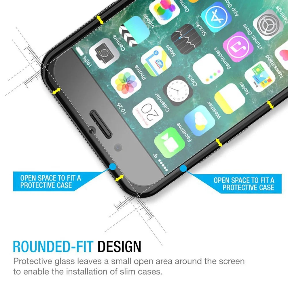 ENKAY HAT PRINCE for iPhone SE (2020)/SE (2022)/8/7 4.7 inch 2.5D Tempered Glass Screen Protector Film 0.26mm 9H Arc Edge - 3