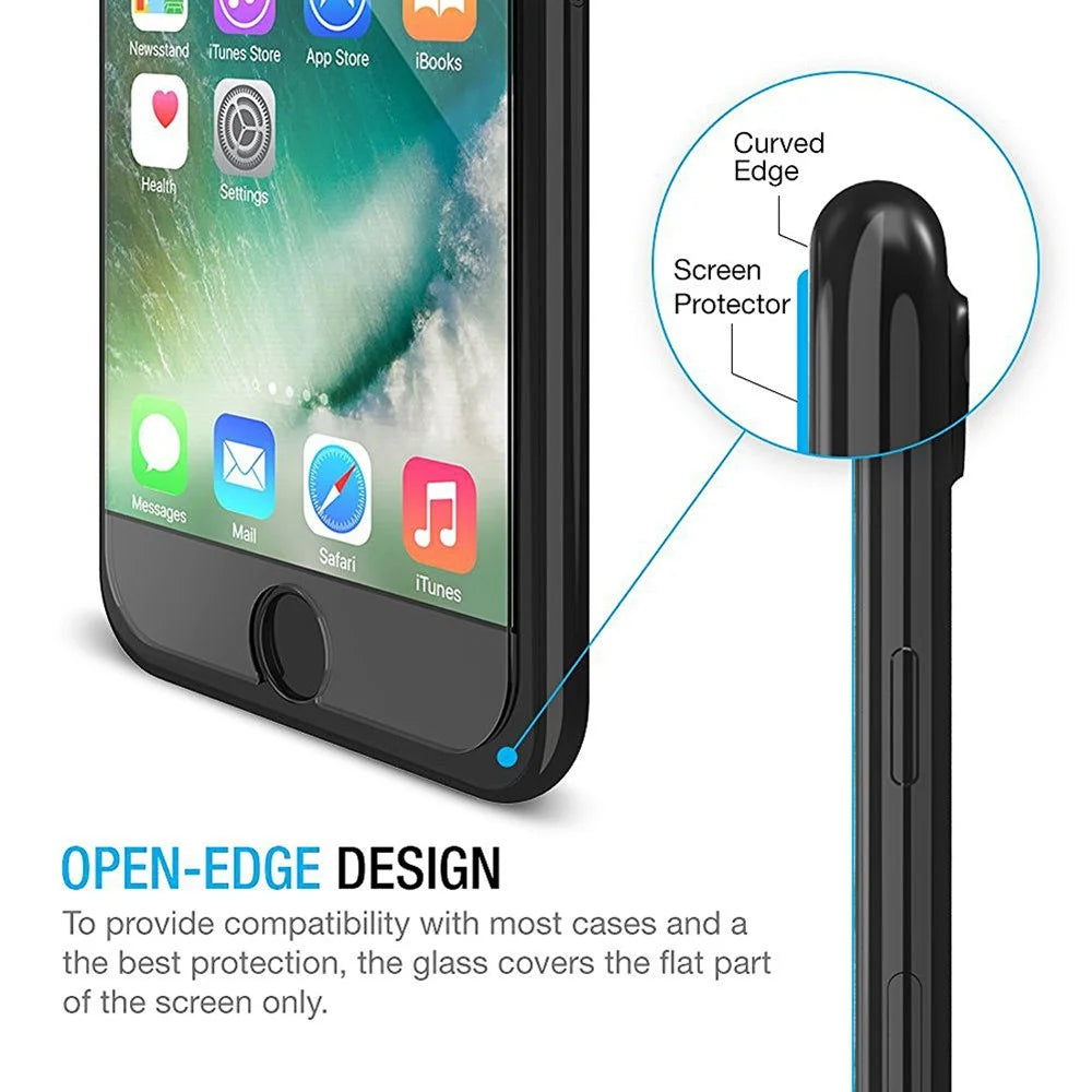 ENKAY HAT PRINCE for iPhone SE (2020)/SE (2022)/8/7 4.7 inch 2.5D Tempered Glass Screen Protector Film 0.26mm 9H Arc Edge - 5