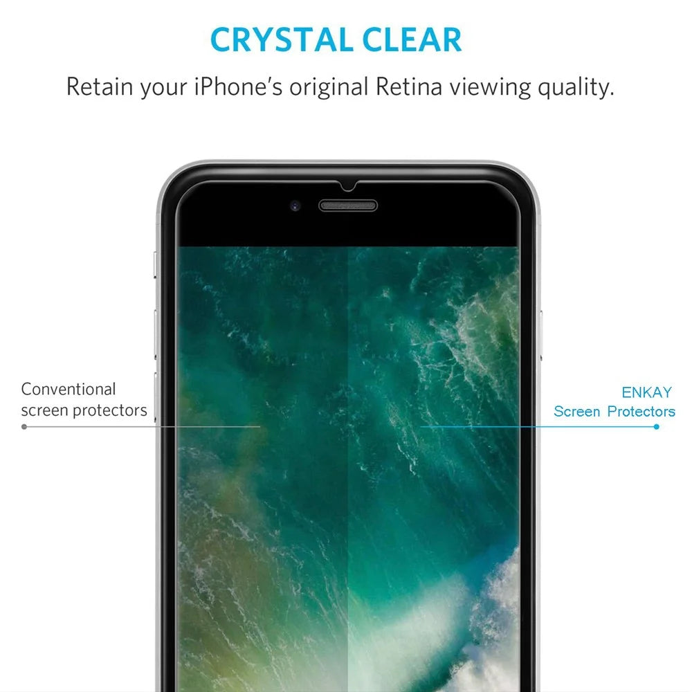 ENKAY HAT PRINCE for iPhone SE (2020)/SE (2022)/8/7 4.7 inch 2.5D Tempered Glass Screen Protector Film 0.26mm 9H Arc Edge - 7