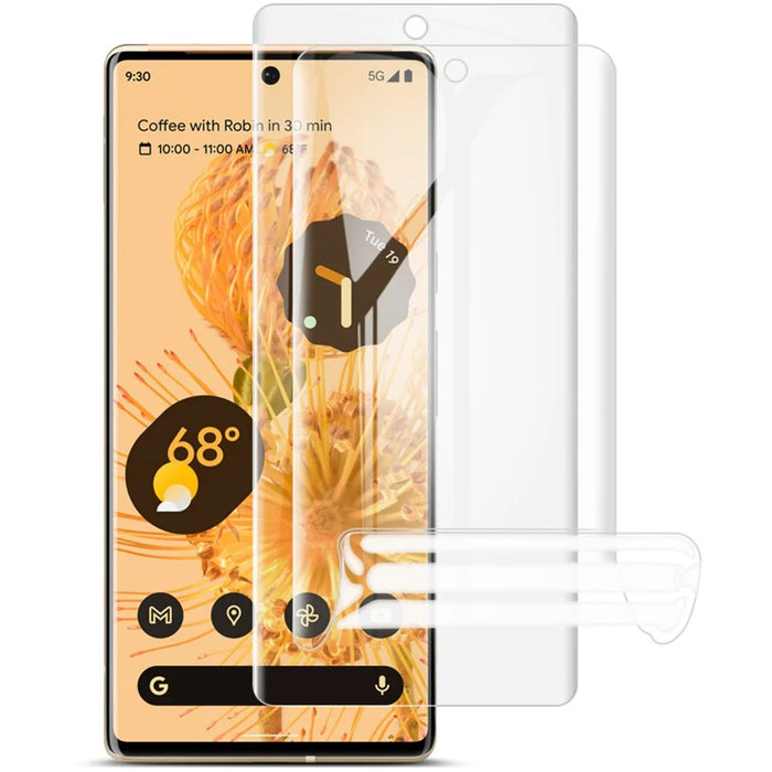 IMAK 2Pcs/Set Hydrogel Film III Anti-dust Full Coverage TPU Protective Screen Protector Film for Google Pixel 6 Pro - 1
