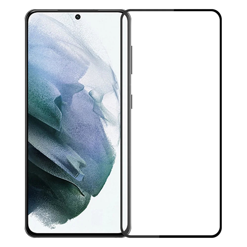 PINWUYO Tempered Glass Screen Film Full Glue Fingerprint-Free Shatter-Proof Full Screen Coverage Screen Protector for Samsung Galaxy S22 5G / S23 - 1