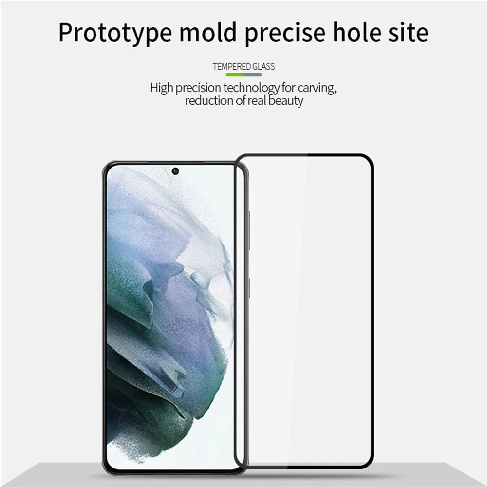 PINWUYO Tempered Glass Screen Film Full Glue Fingerprint-Free Shatter-Proof Full Screen Coverage Screen Protector for Samsung Galaxy S22 5G / S23 - 6
