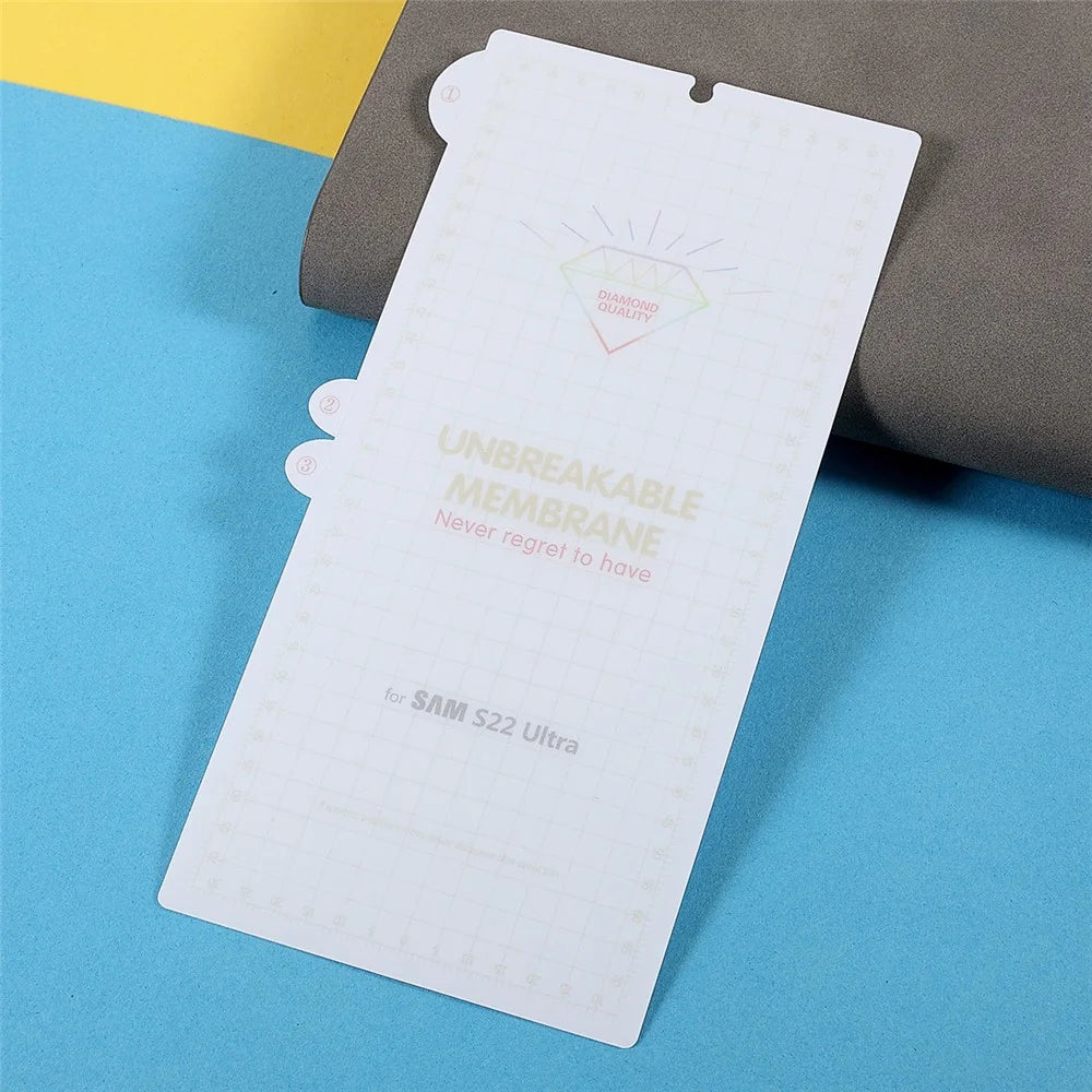 High Definition Full Coverage Flexible TPU Protective Screen Protector for Samsung Galaxy S22 Ultra 5G - 3