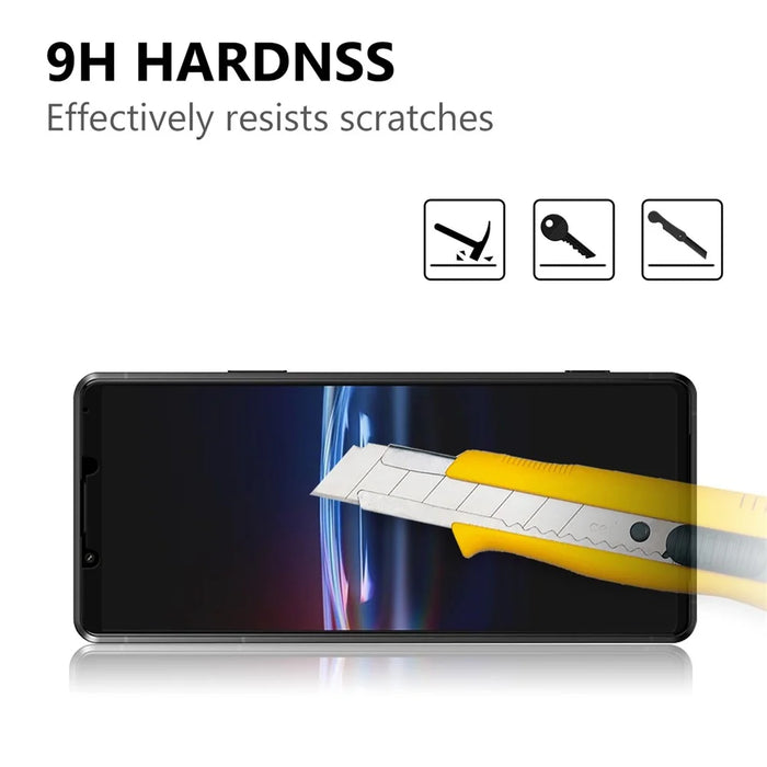 For Sony Xperia Pro-I Ultra Clear Bubble-free Full Coverage Full Glue 0.2mm Black Edge AGC Glass Tempered Glass Screen Protector - 3