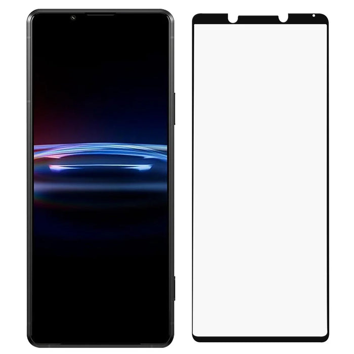 For Sony Xperia Pro-I Ultra Clear Bubble-free Full Coverage Full Glue 0.2mm Black Edge AGC Glass Tempered Glass Screen Protector - 7