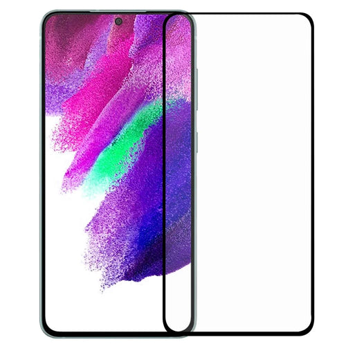 Ultra Clear Full Glue Full Size Black Edge Shatterproof AGC Glass Tempered Glass Screen Protector [0.1mm Thickness, Support Fingerprint Unlock] for Samsung Galaxy S22+ 5G / S23+ - 1