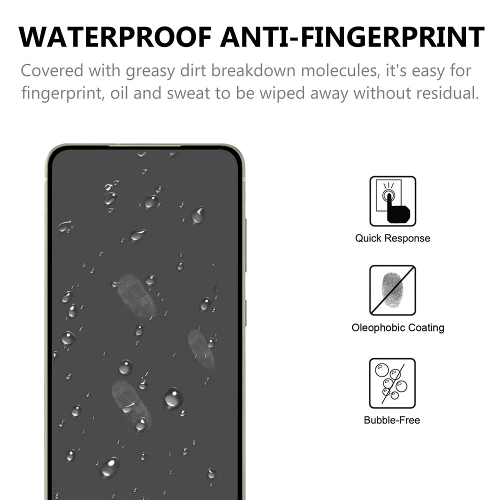 Ultra Clear Full Glue Full Size Black Edge Shatterproof AGC Glass Tempered Glass Screen Protector [0.1mm Thickness, Support Fingerprint Unlock] for Samsung Galaxy S22+ 5G / S23+ - 3