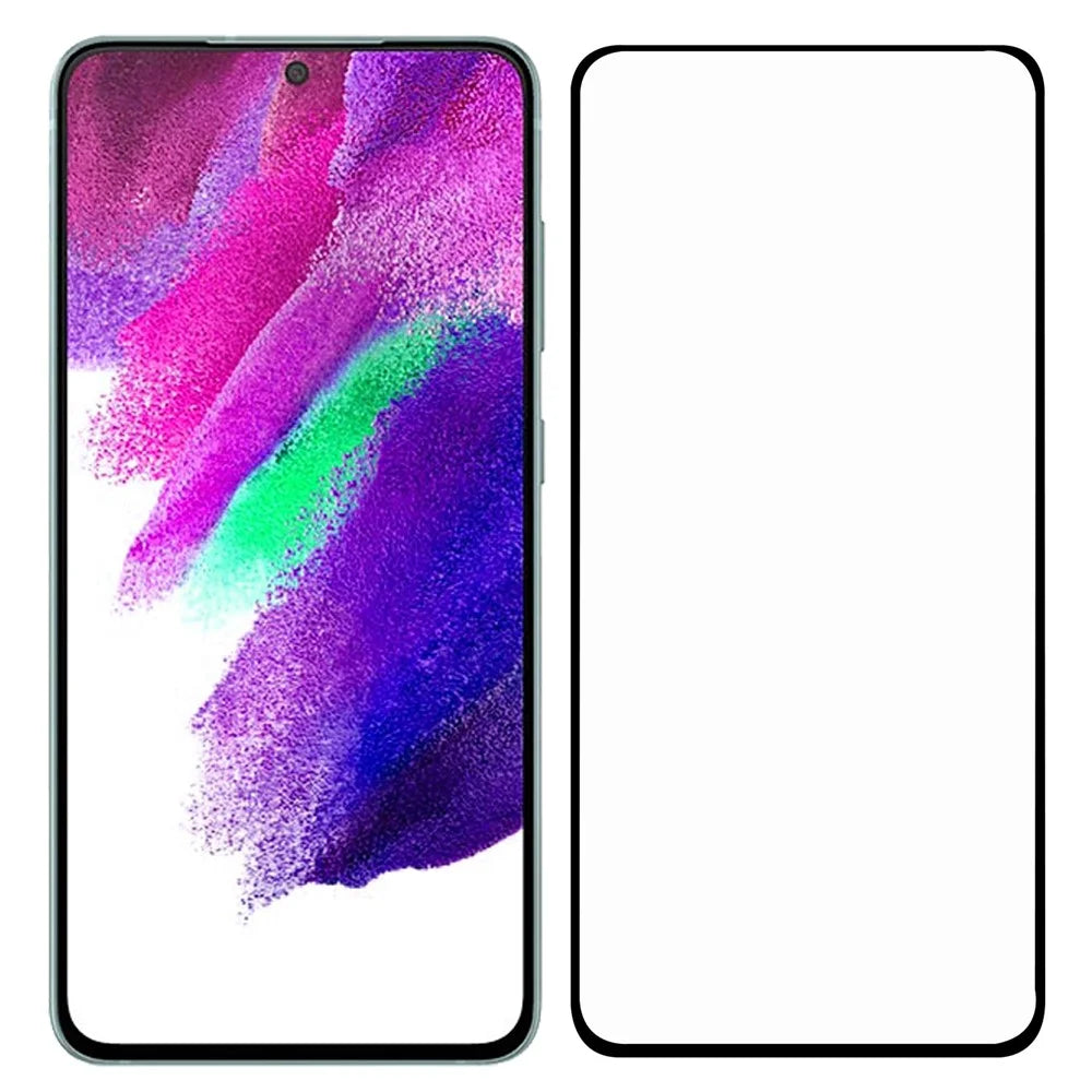 Ultra Clear Full Glue Full Size Black Edge Shatterproof AGC Glass Tempered Glass Screen Protector [0.1mm Thickness, Support Fingerprint Unlock] for Samsung Galaxy S22+ 5G / S23+ - 6