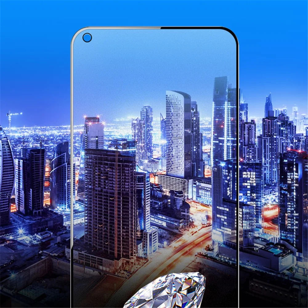 AMORUS Silk Printing Full Glue Full Size Double Defense Ultra Clear Tempered Glass Protector for Realme GT 5G - Black - 4