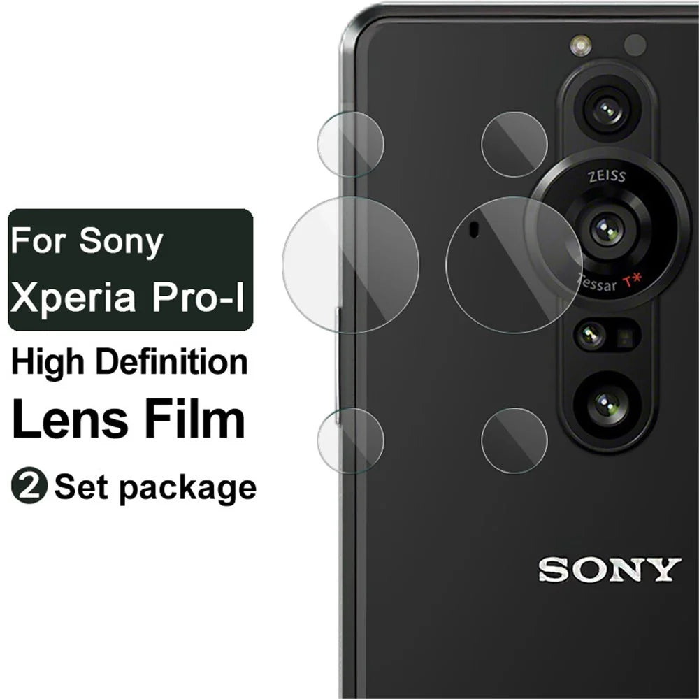 IMAK 2 Sets HD Clear Anti-Scratch Camera Tempered Glass Lens Film Protector for Sony Xperia Pro-I - 2