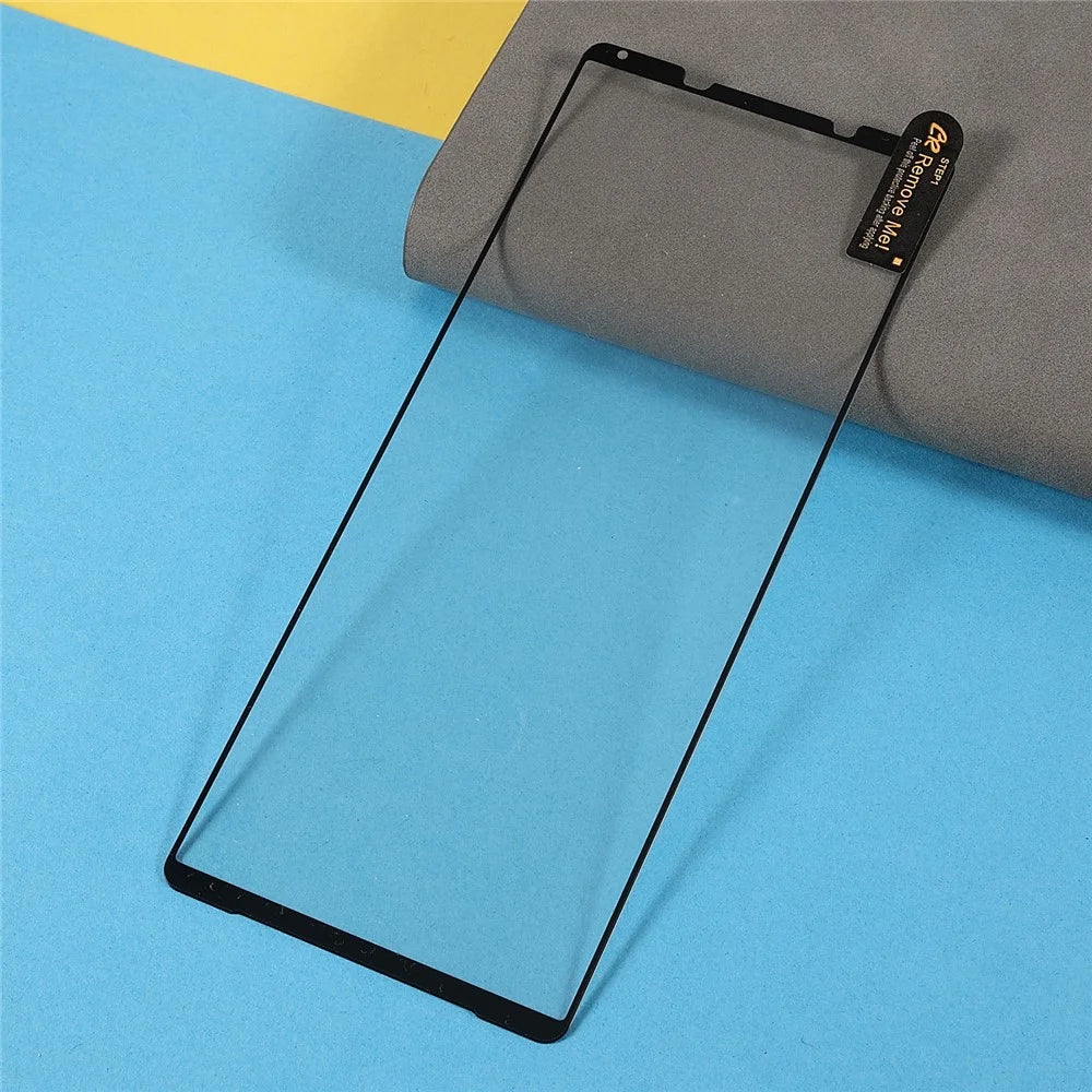 Explosion-proof Full Glue Silk Printing Full Screen Tempered Glass Protective Film for Sony Xperia Pro-I - 7