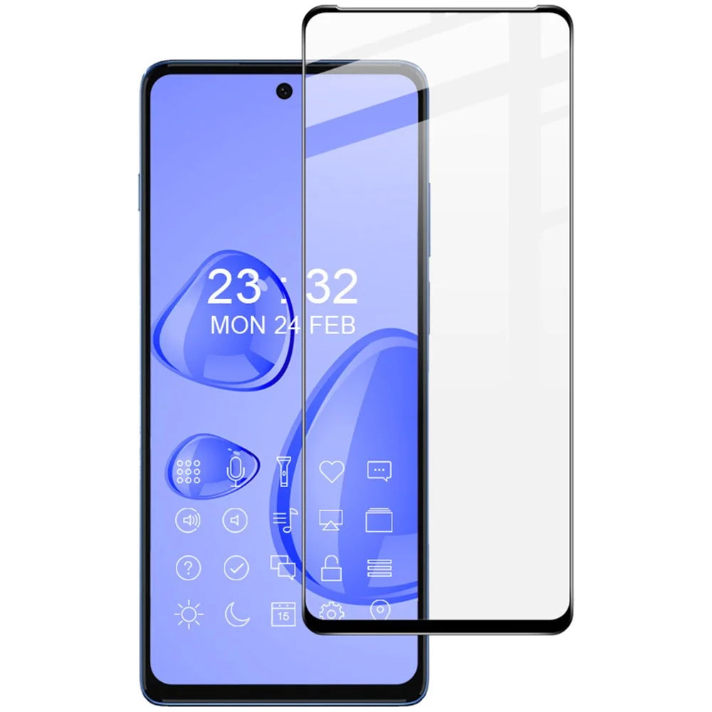 IMAK Pro+ Series Explosion-proof 9H AGC Glass Full Coverage Full Glue Tempered Glass Screen Protector for Motorola Moto G200 5G/Edge S30 5G - 1