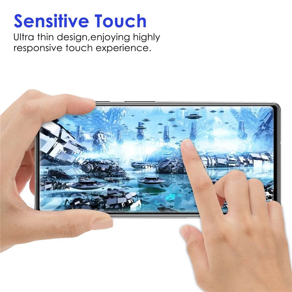 For Google Pixel 6a Hard Anti-fingerprint AGC Glass HD Clear Screen Protector Full Coverage Full Glue Black Edge Tempered Glass Screen Film - 5