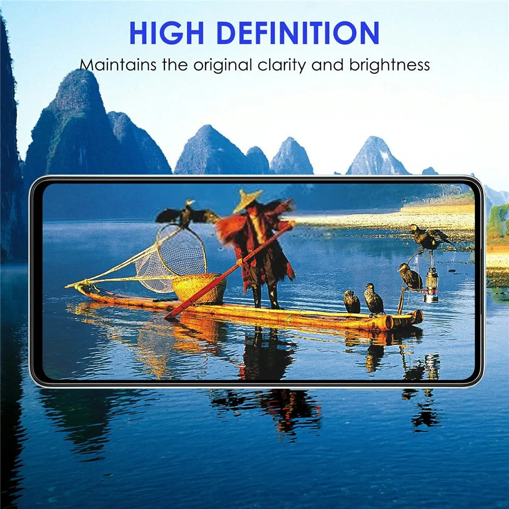 For Samsung Galaxy A53 5G Full Screen Coverage Full Glue AGC Tempered Glass Film Black Edge Glass Screen Protector - 3