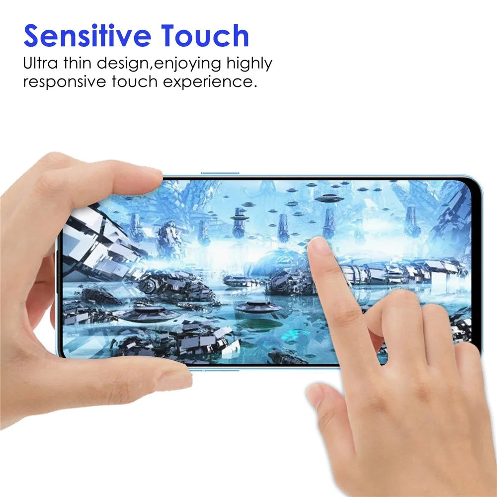 For Samsung Galaxy A53 5G Full Screen Coverage Full Glue AGC Tempered Glass Film Black Edge Glass Screen Protector - 4